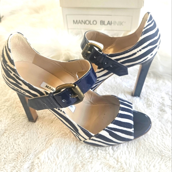 Manolo Blahnik Zebra Pumps - Picture 8 of 8